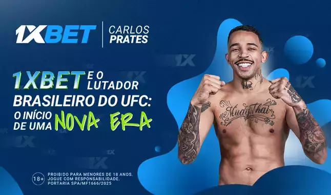 1xBet sobe ao octógono: Carlos Prates é o mais novo embaixador brasileiro da marca no UFC