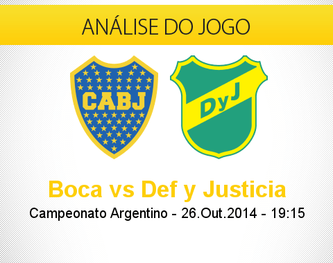 Análise do jogo: Boca Juniors X Defensa y Justicia (26 Outubro 2014)