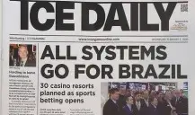 O jornal ICE Daily destaca o mercado de jogos no Brasil