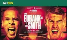 Bet365 patrocinará luta de Chris Eubank Jr vs Liam Smith