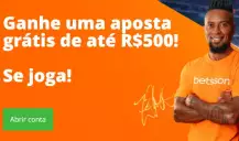 Promoção de Boas-Vindas Betsson – até R$500 em bônus
