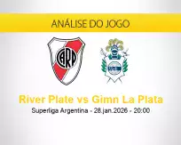 Prognóstico River Plate Gimn La Plata (28 janeiro 2026)