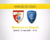 Prognóstico Mantova Empoli (21 dezembro 2025)