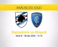 Prognóstico Sampdoria Empoli (06 abril 2026)