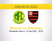 Prognóstico Mirassol Flamengo (07 dezembro 2025)