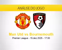 Prognóstico Man Utd Bournemouth (15 dezembro 2025)