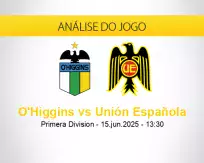 Prognóstico O'Higgins Unión Española (15 junho 2025)