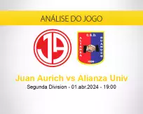 Prognóstico Juan Aurich Alianza Univ (01 abril 2024)