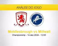 Prognóstico Middlesbrough Millwall (14 dezembro 2024)