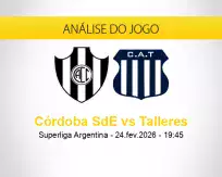 Prognóstico Córdoba SdE Talleres (24 fevereiro 2026)