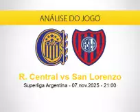 Prognóstico R. Central San Lorenzo (07 novembro 2025)