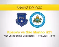 Prognóstico Kosovo São Marino U21 (14 outubro 2025)
