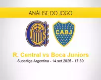 Prognóstico R. Central Boca Juniors (14 setembro 2025)