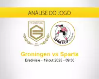 Prognóstico Groningen Sparta (19 outubro 2025)