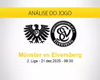 Prognóstico Münster Elversberg (21 dezembro 2025)