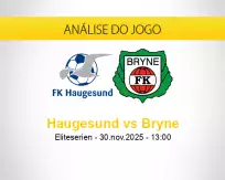 Prognóstico Haugesund Bryne (30 novembro 2025)