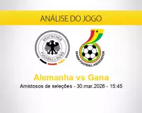 Prognóstico Alemanha Gana (30 março 2026)