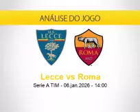Prognóstico Lecce Roma (06 janeiro 2026)