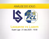 Prognóstico Lausanne Luzern (21 dezembro 2025)