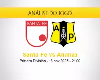 Prognóstico Santa Fe Alianza (13 novembro 2025)