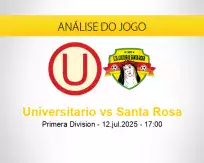 Prognóstico Universitario Santa Rosa (12 julho 2025)