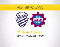 Prognóstico CSA Caxias (07 julho 2025)