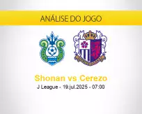 Prognóstico Shonan Cerezo (19 julho 2025)