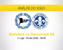 Prognóstico Bielefeld Darmstadt 98 (04 abril 2026)