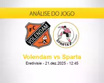Prognóstico Volendam Sparta (21 dezembro 2025)