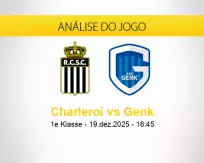 Prognóstico Charleroi Genk (19 dezembro 2025)
