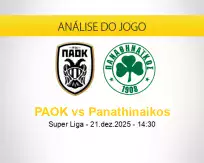Prognóstico PAOK Panathinaikos (21 dezembro 2025)
