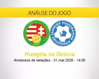 Prognóstico Hungria Grécia (31 março 2026)