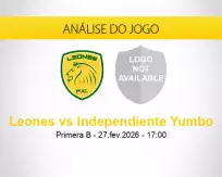 Prognóstico Leones Independiente Yumbo (27 fevereiro 2026)