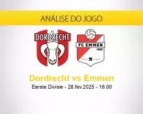 Prognóstico Dordrecht Emmen (28 fevereiro 2025)