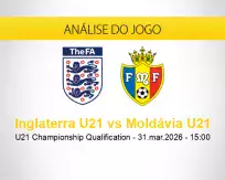 Prognóstico Inglaterra U21 Moldávia U21 (31 março 2026)