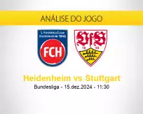 Prognóstico Heidenheim Stuttgart (15 dezembro 2024)