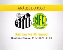 Prognóstico Santos Mirassol (19 novembro 2025)