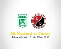 Prognóstico Atl. Nacional Cúcuta (01 abril 2026)