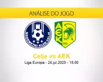 Prognóstico Celje AEK (24 julho 2025)