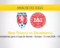 Prognóstico Rep Tcheca Dinamarca (31 março 2026)