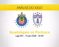Prognóstico Guadalajara Pachuca (10 janeiro 2026)