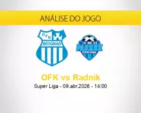 Prognóstico OFK Radnik (09 abril 2026)
