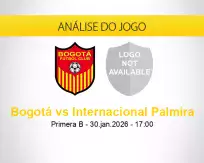 Prognóstico Bogotá Internacional Palmira (30 janeiro 2026)