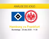 Prognóstico Hamburg Frankfurt (20 dezembro 2025)