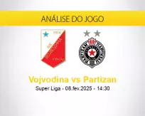 Prognóstico Vojvodina Partizan (08 fevereiro 2025)