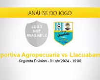 Prognóstico Deportiva Agropecuaria Llacuabamba (01 abril 2024)