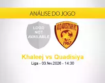 Prognóstico Khaleej Quadisiya (03 fevereiro 2026)
