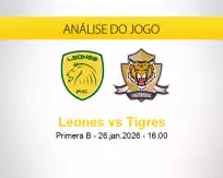 Prognóstico Leones Tigres (26 janeiro 2026)
