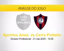 Prognóstico Sportivo Amel. Cerro Porteño (21 maio 2025)