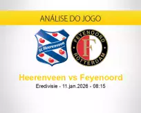 Prognóstico Heerenveen Feyenoord (11 janeiro 2026)
